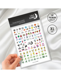 Una Luna, Слайдер-дизайн для ногтей Snack Police №W502
