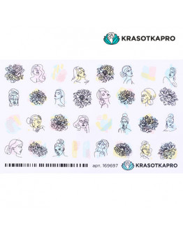 KrasotkaPro, Слайдер-дизайн №169697 «Акварельный с лицами»