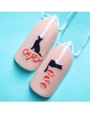 KrasotkaPro, 3D-стикер для ногтей «Животные. Кошки»