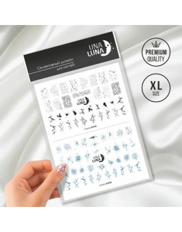 Una Luna, Слайдер-дизайн для ногтей Cracks №GT018