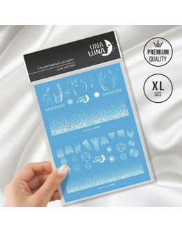 UNA LUNA, Слайдер-дизайн для ногтей Abstraction №GT021