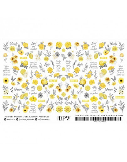 BPW.Style, Слайдер-дизайн Grande «Микс в желто-серых тонах», №8-0096