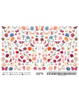 BPW.Style, Слайдер-дизайн Grande «Бабочки и цветы. Большой набор», №8-0103