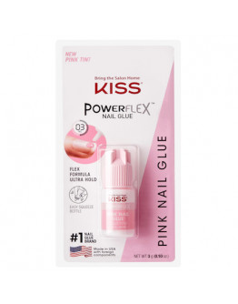 Kiss, Клей для типсов Kiss Powerflex, Pink, 3 г