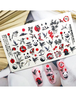 Ami-Nails, Слайдер-дизайн №0322 «Панды, Китай»
