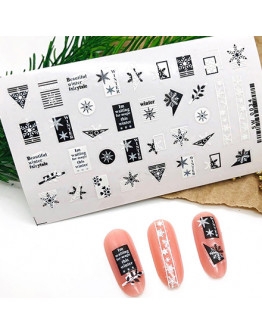 Набор, Ami-Nails, Стикер для ногтей №34 «Зима, Новый год», 3 шт.