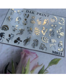 Набор, Dak Print, Слайдер-дизайн №M11 Gold, 2 шт.