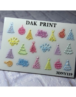 Набор, Dak Print, 3D-слайдер №NY119, 2 шт.