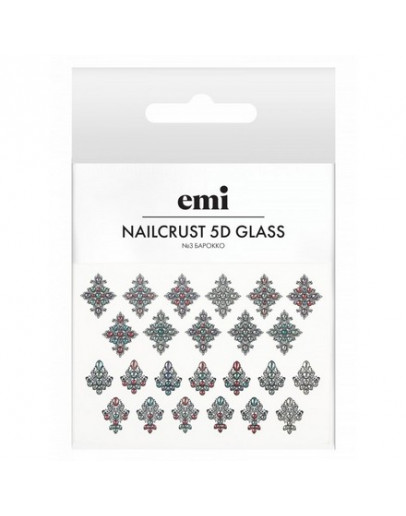 EMI, Слайдер-дизайн Nailcrust 5D Glass №3 «Барокко»