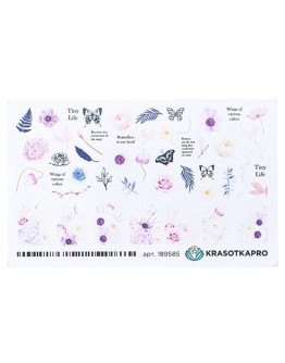 KrasotkaPro, Слайдер-дизайн №189585 «Цветы. Микс с точками»