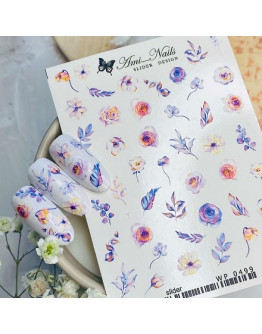Ami-Nails, Слайдер-дизайн №499 «Цветы»