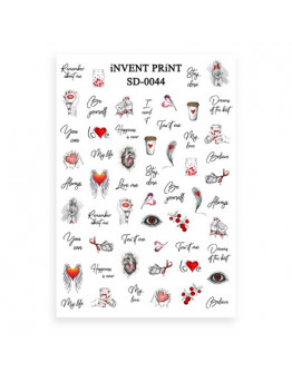 iNVENT PRiNT, Слайдер-дизайн «Любовь. Сердце. Фразы. Надписи» №SD-44