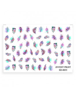 iNVENT PRiNT, Слайдер-дизайн «Перья. Листья» №SD-55