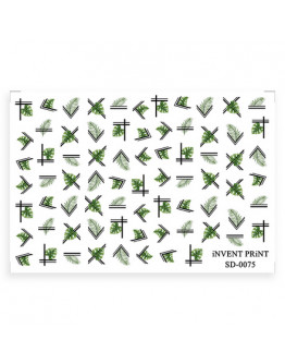 iNVENT PRiNT, Слайдер-дизайн «Листья. Монстера. Геометрия» №SD-75