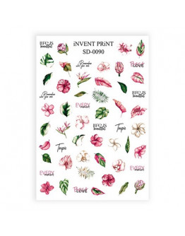 iNVENT PRiNT, Слайдер-дизайн «Листья. Цветы» №SD-90
