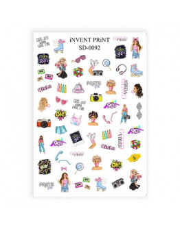 iNVENT PRiNT, слайдер дизайн Девушки Pop Art, SD-92