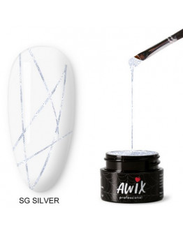 AWIX Professional, Паутинка Spider Gel Silver