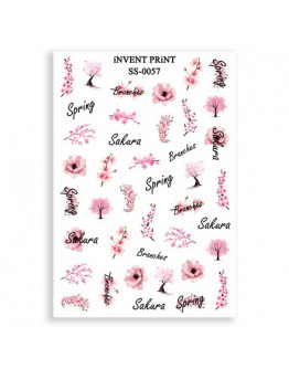 iNVENT PRiNT, Самоклеящийся слайдер-дизайн «Цветы. Sakura. Сакура» №SS-57