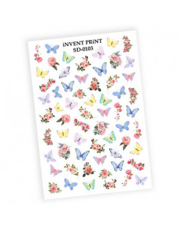 iNVENT PRiNT, Слайдер-дизайн «Бабочки. Цветы» №SD-103