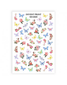 iNVENT PRiNT, Слайдер-дизайн «Бабочки. Цветы» №SD-103