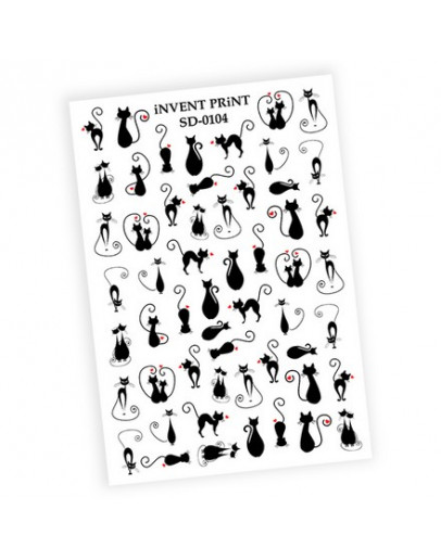 iNVENT PRiNT, Слайдер-дизайн «Черные кошки. Коты» №SD-104