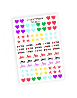 iNVENT PRiNT, Слайдер-дизайн «Любовь. Сердце. Love» №SD-114