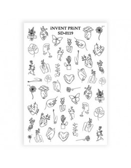 iNVENT PRiNT, Слайдер-дизайн «Лица. Листья. Цветы» №SD-119