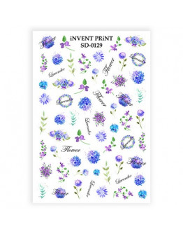 iNVENT PRiNT, Слайдер-дизайн «Цветы. Листья. Веточки. Слова» №SD-129