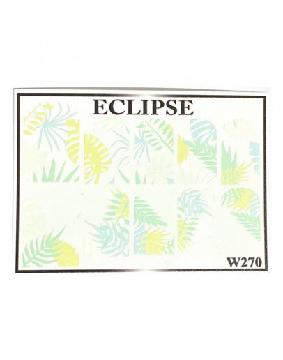 Набор, Eclipse, Слайдер-дизайн для ногтей W №270, 3 шт.