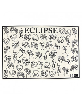 Набор, Eclipse, Слайдер-дизайн для ногтей №1180, 3 шт.