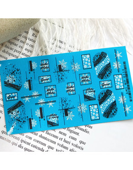 Набор, Ami-Nails, Слайдер-дизайн №0114 «Зима, Новый год», 2 шт.