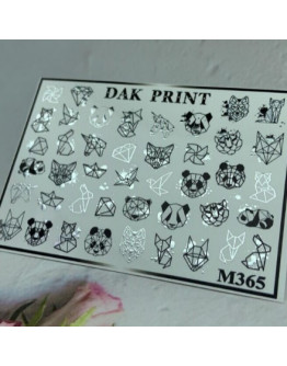 Набор, Dak Print, Слайдер-дизайн №M365, 2 шт.