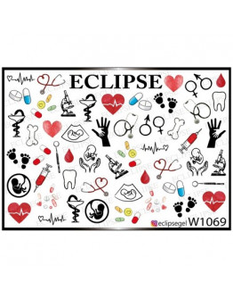 Набор, Eclipse, Слайдер-дизайн W №1069, 3 шт.