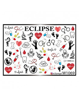 Набор, Eclipse, Слайдер-дизайн W №1069, 3 шт.