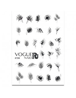 Набор, Vogue Nails, Слайдер-дизайн №194, 2 шт.
