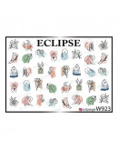 Набор, Eclipse, Слайдер-дизайн для ногтей W №923, 3 шт.