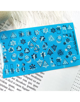 Набор, Ami-Nails, Слайдер-дизайн №0115 «Зима, Новый год», 2 шт.