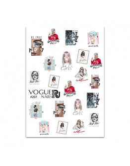 Набор, Vogue Nails, Слайдер-дизайн №207, 2 шт.