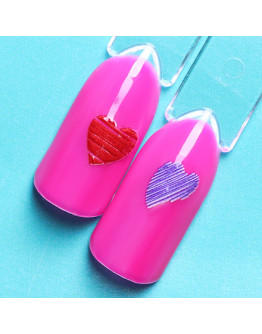 Набор, KrasotkaPro, 3D-стикер для ногтей «Сердце. Любовь», 3 шт.