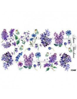 Набор, Anna Tkacheva, Слайдер-дизайн №1346 «Цветы», 3 шт.