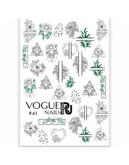 Набор, Vogue Nails, Слайдер-дизайн №41, 2 шт.