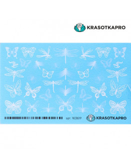 Набор, KrasotkaPro, Слайдер-дизайн №163619 «Бабочки со стрекозами», 5 шт.