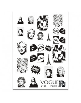 Набор, Vogue Nails, Слайдер-дизайн №191, 2 шт.