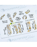 Набор, Полисфера, Слайдер «Гламурный блеск», ручная роспись №29, 2 шт.
