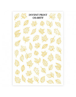iNVENT PRiNT, Слайдер-дизайн «Осень. Веточки. Золотые листья» №OS-57F