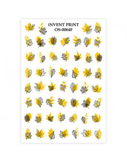 iNVENT PRiNT, Слайдер-дизайн «Осень. Веточки. Золотые листья» №OS-64F