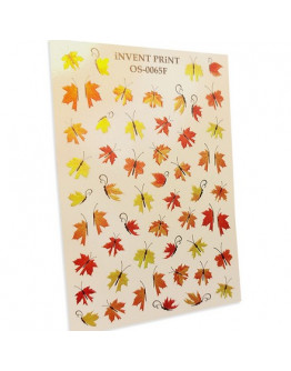iNVENT PRiNT, Слайдер-дизайн «Осень. Веточки. Листья. Бабочки» №OS-65F