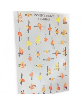 iNVENT PRiNT, Слайдер-дизайн «Осень. Геометрия. Веточки. Листья» №OS-84F