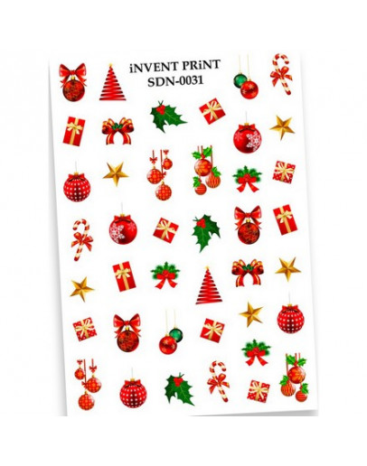 iNVENT PRiNT, Слайдер-дизайн «Новый год. Зима. Подарки. Игрушки. Шары» №SDN-31