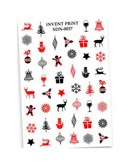 iNVENT PRiNT, Слайдер-дизайн «Новый год. Зима. Игрушки. Снежинки» №SDN-37